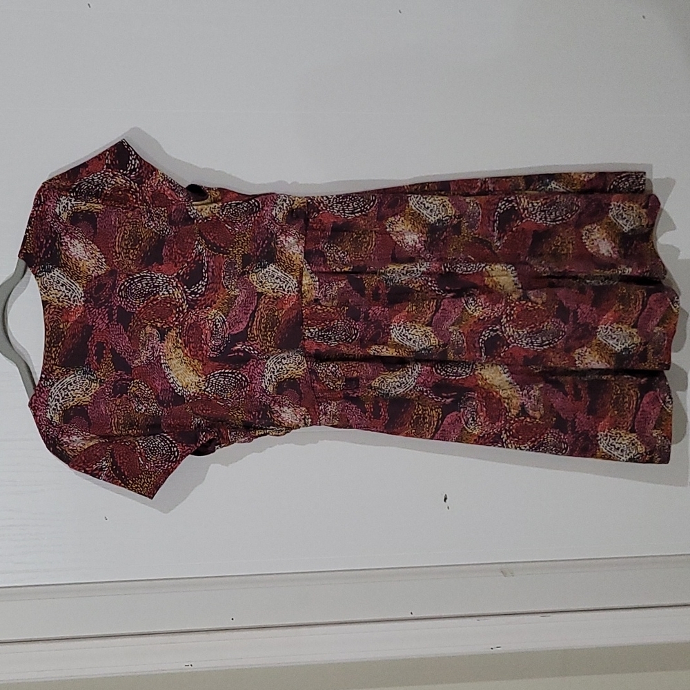 Garnet Hill Womens Garden Party Short Sleeved Dress - Picture 5 of 7